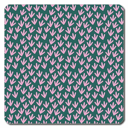 【送料無料クリックポスト発送】おしゃれな 携帯用 捺印マット サイズ約100 x 100mm　厚さ約2mm　NMN-128