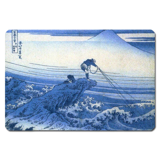 乐天商城 - 【送料無料】 浮世絵シール 4032 葛飾北斎 - 冨獄三十六景 甲州石班沢 133mm x 88mm U133S-4032