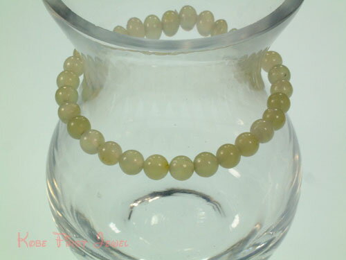 【ギフト最適品】ニュージェド 6mm ブレスレット 《KFJBL0014》【クリスタル神戸】