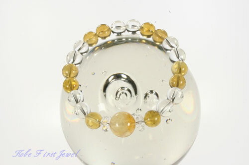 【ギフト最適品】11月誕生石 お金が貯まるようになる シトリン ブレスレット 《LEBL0011》【クリスタル神戸】