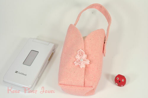 Rakuten - 【ギフト最適品】工房夢細工謹製 桜染　携帯ケース《桜色（写真ピンク色の商品です）》 《YZ-73520-S》【クリスタル神戸】