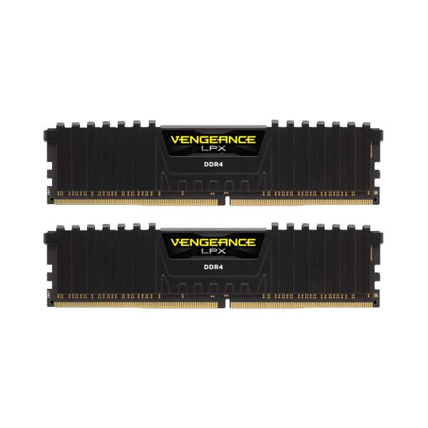 Corsair 64GB(32GBx2) DDR4 3600MHz(PC4-28800) DIMM, Unbuffered, 18-22-22-42, Vengeance LPX black Heatspreader｜CMK64GX4M2D3600C18