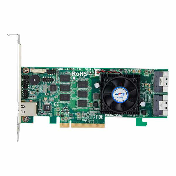 Rakuten - Areca ARC-1886-16I 16-Ports PCIe Gen4.0 Tri-Mode RAIDアダプター｜ARC-1886-16I