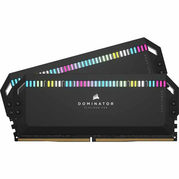 Corsair 32GB(16GBx2) DDR5 6200MHz (PC5-49600) 36-39-39-76 UDIMM DOMINATOR PLATINUM RGB ubN LED 1.25VbCMT32GX5M2X6200C36