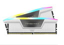 Corsair 32GB(16GBx2) DDR5 5200MHz(PC5-41600) UDIMM 40-40-40-77 XMP 3.0 VENGEANCE RGB DDR5 White 1.25V｜CMH32GX5M2B5200C40W