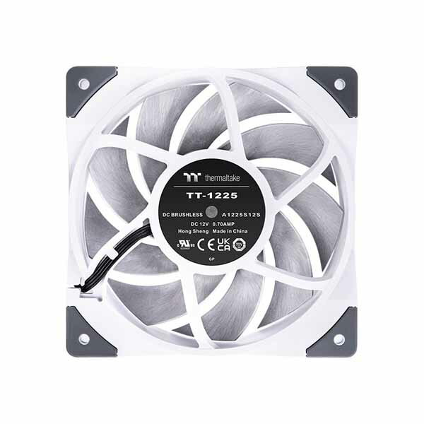 Thermaltake TOUGHFAN 12 -White- 高静圧PWMファン 120mm ホワイト｜CL-F117-PL12WT-A