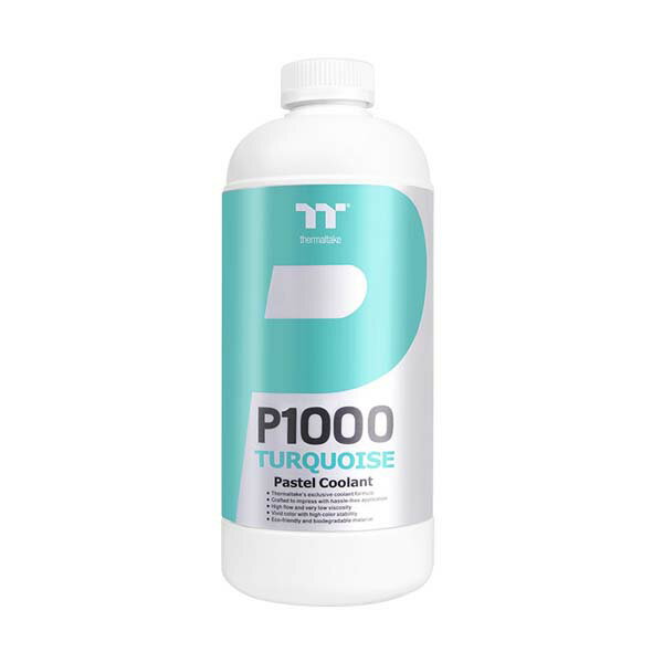 Thermaltake P1000 Coolant Turquoise 1000ml 低粘度タイプクーラント ターコイズ｜CL-W246-OS00TQ-A