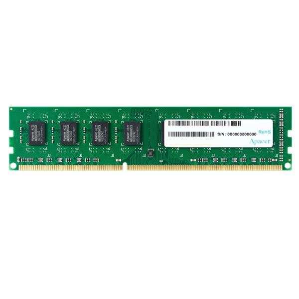 Apacer 4GB(4GBx1) DDR3 1600MHz(PC3-12800) UDIMM CL11 512x8 1.5V｜DL.04G2K.KAM