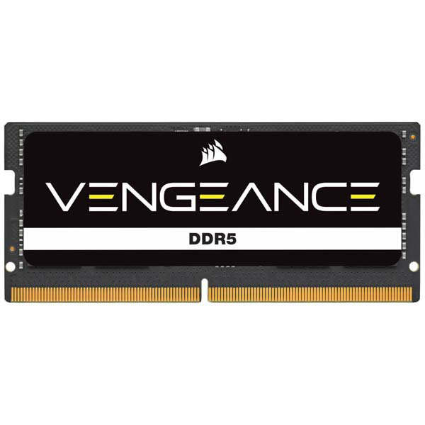 Corsair VENGEANCE 16GB(16GBx1) DDR5 4800MHz(PC5-38400) SODIMM Unbuffered 40-40-40-77 Black PCB 1.1V｜CMSX16GX5M1A4800C40