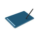 XP-PEN Deco Lシリーズ ポータブルペンタブレット Type-C ブルー|IT1060_BE