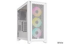 Corsair iCUE 4000D RGB Airflow True White ミドルタワー型PCケース ホワイト｜CC-9011241-WW