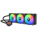 Thermaltake Floe Ultra 360 RGB 高エアフローのARGBファンを備える水冷一体型CPUクーラー 120mm×3|CL-W350-PL12SW-A(2)