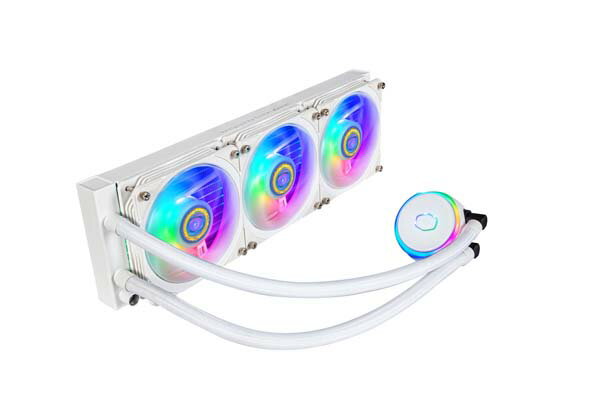 Cooler Master MasterLiquid PL360 Flux White Edition 水冷一体型CPUクーラー 120mmファン×3 ホワイト｜MLY-D36M-A23PZ-RW