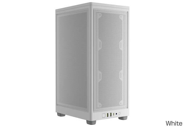 Corsair 2000D AIRFLOW - ITX Tower - White ミニタワー型PCケース ホワイト｜CC-9011245-WW