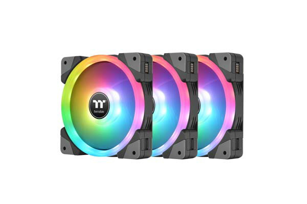 Thermaltake SWAFAN EX14 RGB (3-Fan Pack) 140mm ファン ブラック｜CL-F144-PL14SW-A