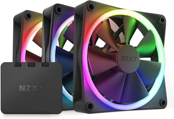 Rakuten - 【訳あり】【アウトレット特価・新品】NZXT F120RGB 120mm x3 & RGB照明コントローラ Black マットブラック｜RF-R12TF-B1