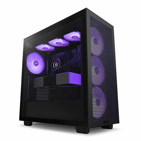 NZXT H7 Flow RGB ATX ミドルタワーケース Black ブラック｜CM-H71FB-R1