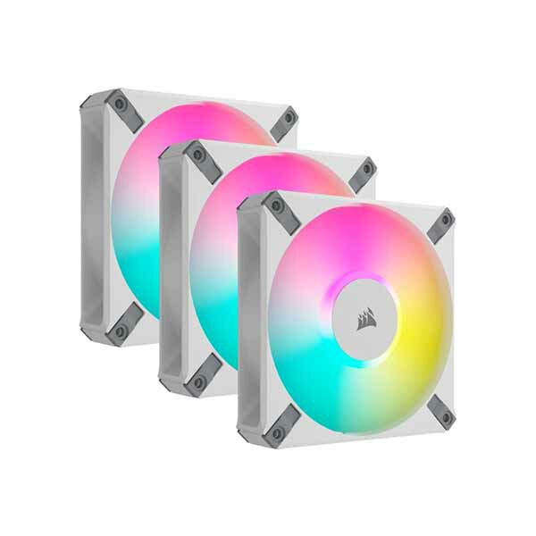 Corsair iCUE AF120 RGB ELITE WHITE Triple Pack with iCUE Lighting Node CORE XT 120mm x3 zCg Lighting Node COREtbCO-9050158-WW