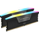 Corsair VENGEANCE RGB 64GB(32GBx2) DDR5 6400MHz(PC5-51200) UDIMM 32-40-40-84 XMP 3.0 Black RGB LED 1.4V｜CMH64GX5M2B6400C32