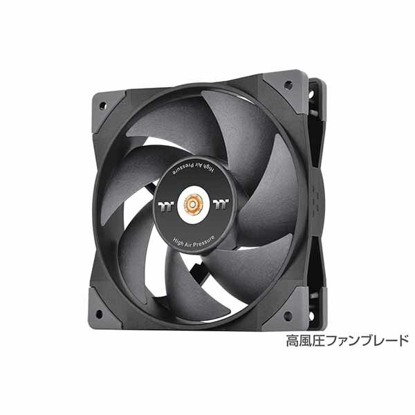 Thermaltake SWAFAN GT14 PC Cooling Fan TT Premium Edition 1 Pack 2種類の交換用ファンブレード付属 メンテナンス性と冷却性能に優れたファン 140mm｜CL-F157-PL14BL-A