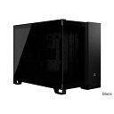 Corsair 2500X Tempered Glass mATX Mid-Tower Black ピラーレスデザインのミニタワー型PCケース ブラック|CC-9011265-WW(2)
