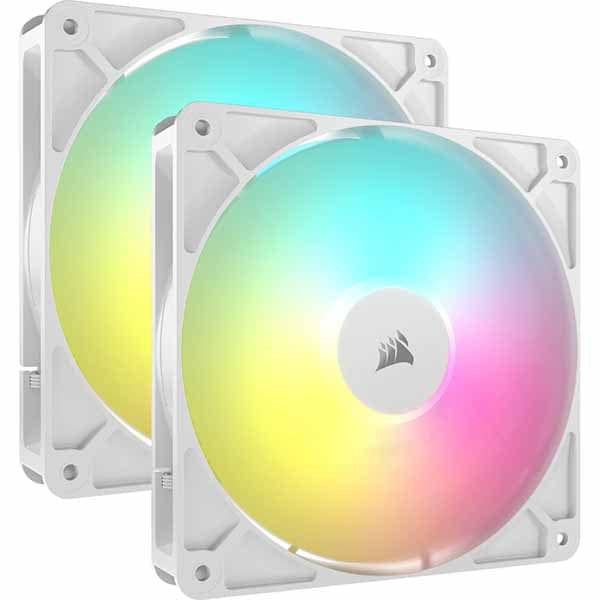 Corsair RS140 ARGB WHITE Dual Fans ǥ³б RGBե 140mmեx2 ۥ磻ȡCO-9050187-WW