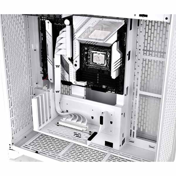 Thermaltake PCI-E 4.0 Dual 90 Degree Riser Cable 400mm Snow PCI-E 4.0対応のライザーケーブル ホワイト｜AC-077-CO6OTN-C1