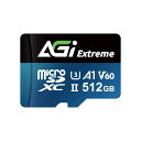 AGI TF238 Micro SDXC 512GB UHS-II U3 V60 A1 R/W up to 300/200MB/s SDメモリーカード変換アダプタ付|AGI512GV6TF238(2)