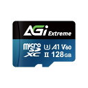 AGI TF238 Micro SDXC 128GB UHS-II U3 V60 A1 R/W up to 300/100MB/s SDメモリーカード変換アダプ...