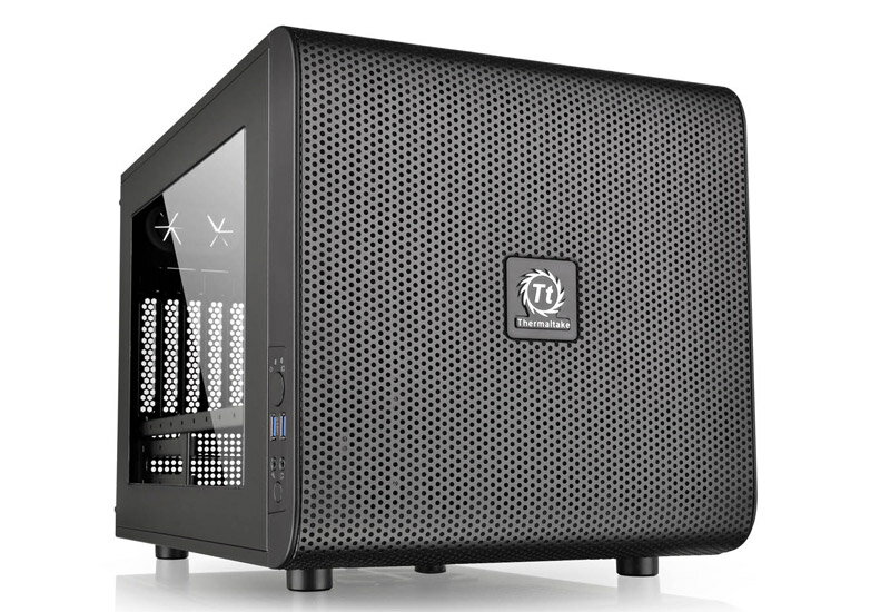 Thermaltake Core V21/Black/Win/SECC 水冷対応キューブ型PCケース (CA-1D5-00S1WN-00)