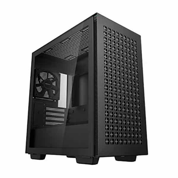 【訳あり】【アウトレット特価 新品】Deepcool CH370 洗練された小型な MicroATXケース ブラック｜R-CH370-BKNAM1-G-1