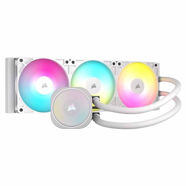 Rakuten - Corsair NAUTILUS 360 RS ARGB -White- 水冷一体型CPUクーラー 120mmファン×3 ホワイト｜CW-9060095-WW