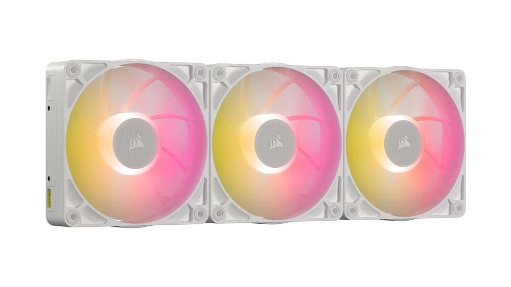 CORSAIR iCUE LINK RX120 MAX RGB WHITE Triple Fans Starter Kit 120mmファンx3 スターターキット ホ..