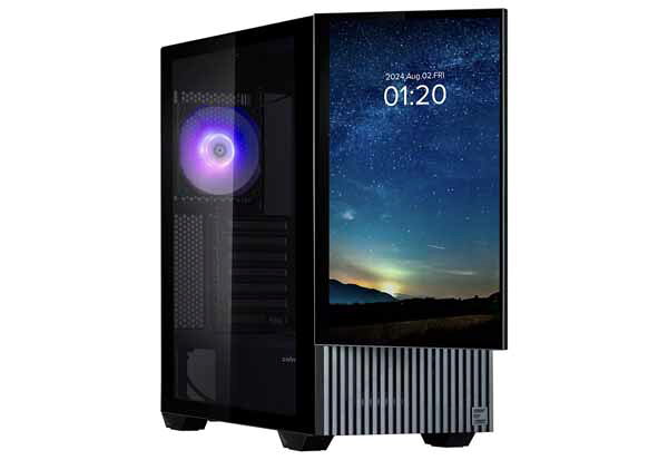【訳あり】【アウトレット特価・新品】ZALMAN Z10 DS Black 15.6型フルHDディスプレイ搭載 ミドルタワー型PCケース ブラック｜Z10 DS BLACK