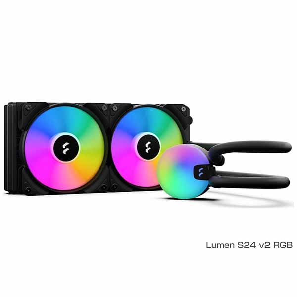 Fractal Design Lumen S24 v2 RGB 水冷一体型CPUクーラー 120mmファン×2｜FD-W-L1-S2412
