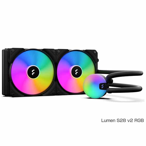 Fractal Design Lumen S28 v2 RGB 水冷一体型CPUクーラー 140mmファン×2｜FD-W-L1-S2812