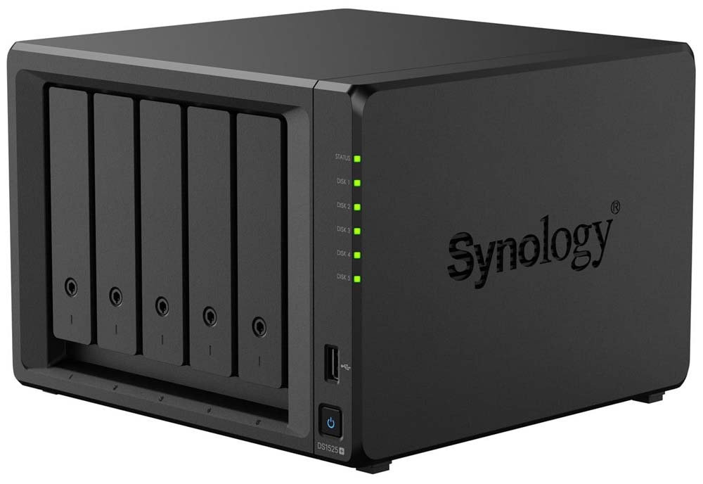Synology AMD Ryzen V1500B CPU搭載5ベイNAS DS1525+｜DS1525+