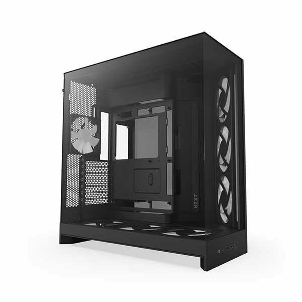 Rakuten - NZXT H9 Flow RGB+ (2025) - Black 大型デュアルチャンバー構造採用 ミドルタワーATXエアフローケース ブラック｜CM-H92FB-P1