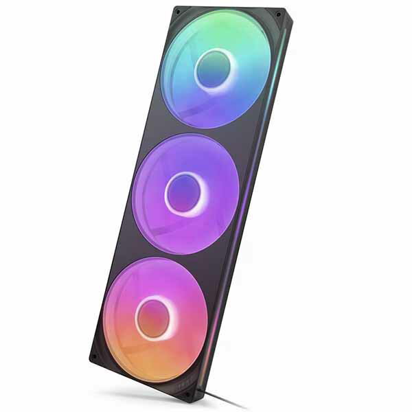 樂天商城 - NZXT F420RGB Core Fan (Single Frame) - Black シングルフレームRGBファンユニット ブラック｜RF-U42HF-B1
