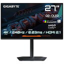 【訳あり】【アウトレット特価・新品】GIGABYTE MO27U2 ゲーミングディスプレイ 27インチ4K 240 Hz OLED|GIGABYTE MO27U2