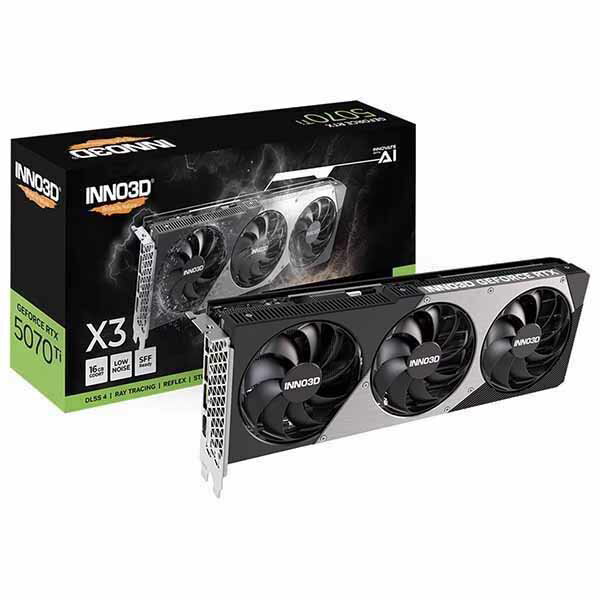 ELSA - ELSA INNO3D GeForce RTX 5070 Ti X3 2スロット厚のグラフィックボード｜GD5070T-16GERX3