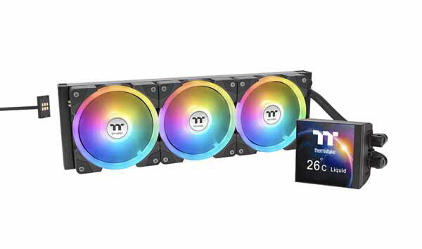 樂天商城 - Thermaltake MAGFloe 360 Ultra Black All-In-One Liquid Cooler System オールインワン 360mm 水冷CPUクーラー｜CL-W432-PL12SW-A