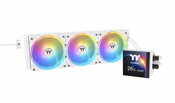 樂天商城 - Thermaltake MAGFloe 360 Ultra Snow Edition All-In-One Liquid Cooler System オールインワン 360mm 水冷CPUクーラー ホワイト｜CL-W433-PL12SW-A
