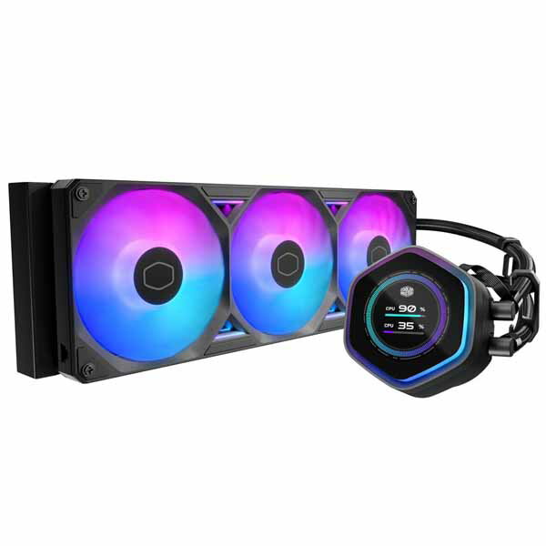 樂天商城 - Cooler Master ML 360 Atmos II LCD ARGB 簡易水冷CPUクーラー ブラック｜MLX-D36M-A25SZ-L1