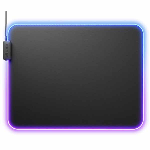 Glorious Mouse Pad 2 GLED - XL- Black RGBライティング搭載 布製ゲーミングマウスパッド XLサイズ (460 x 355mm) ブラック｜GLO-MP2-GLED-XL-B