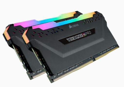 Corsair 16GB(8GBx2) DDR4 3600MHz(PC4-28800) 288 DIMM, Unbuffered, 18-22-22-42, Vengeance RGB PRO｜CMW16GX4M2D3600C18