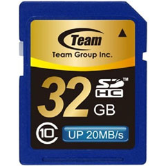 Team SD SDHC Class10 32GB SDHCカード Class10 (TG032G0SD28K)