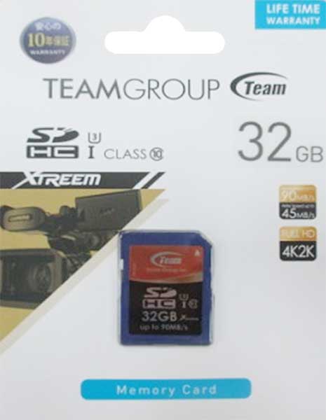 Team SDHCカード UHS-I U3 32GB｜HC032UHS03TG