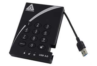 Apricorn Aegis Padlock USB 3.0対応 暗号化セキュリティに特化したポータブルストレージ｜A25-3PL256-1000(R2)