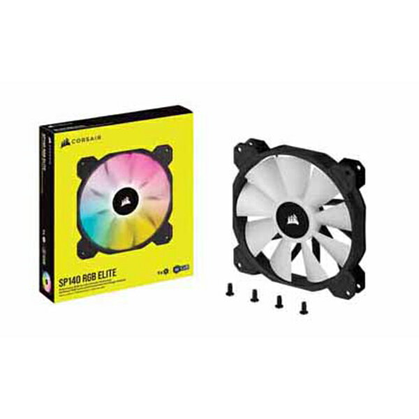 Corsair iCUE SP140 RGB ELITE -Single Pack- (ファン増設用の単品モデル) 140mmファン｜CO-9050110-WW